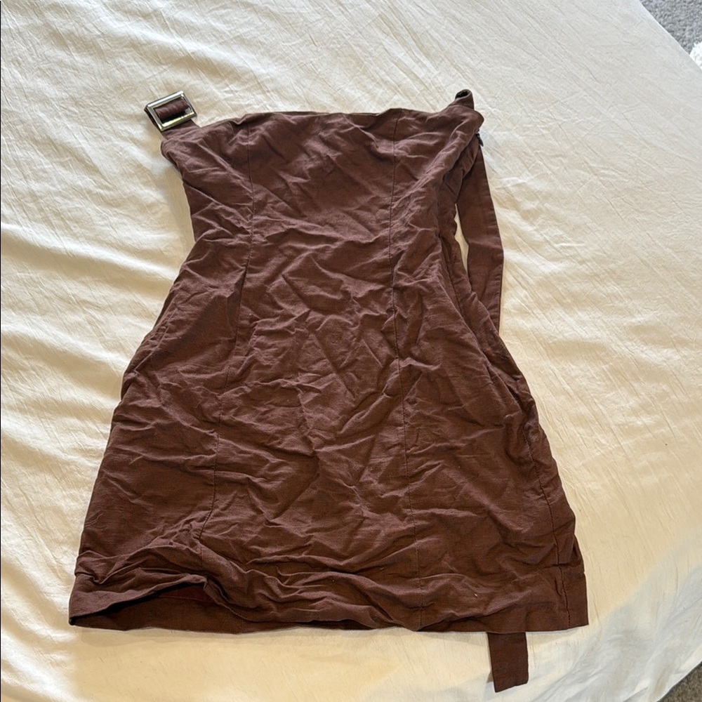 Peppermayo brown mini dress